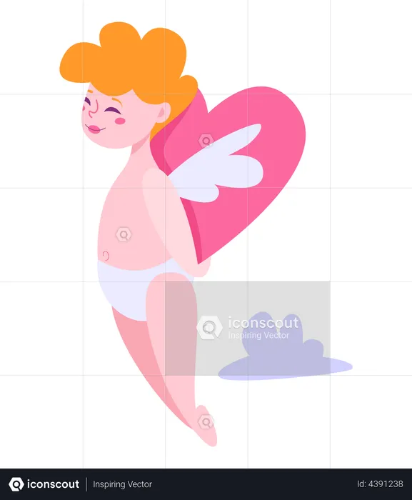 Valentine day cupid  Illustration