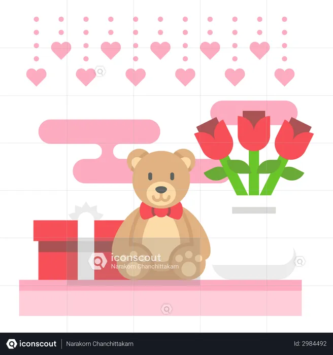 Valentine gift  Illustration