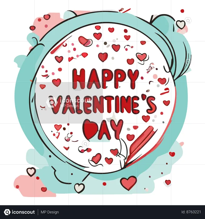 Valentine greeting  Illustration