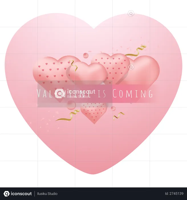 Valentine is coming  Illustration