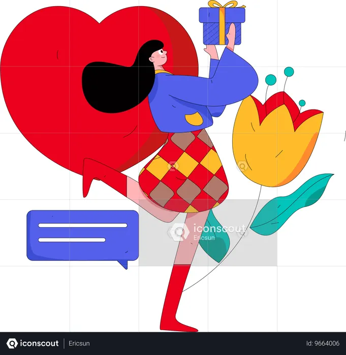 Valentines Romance  Illustration