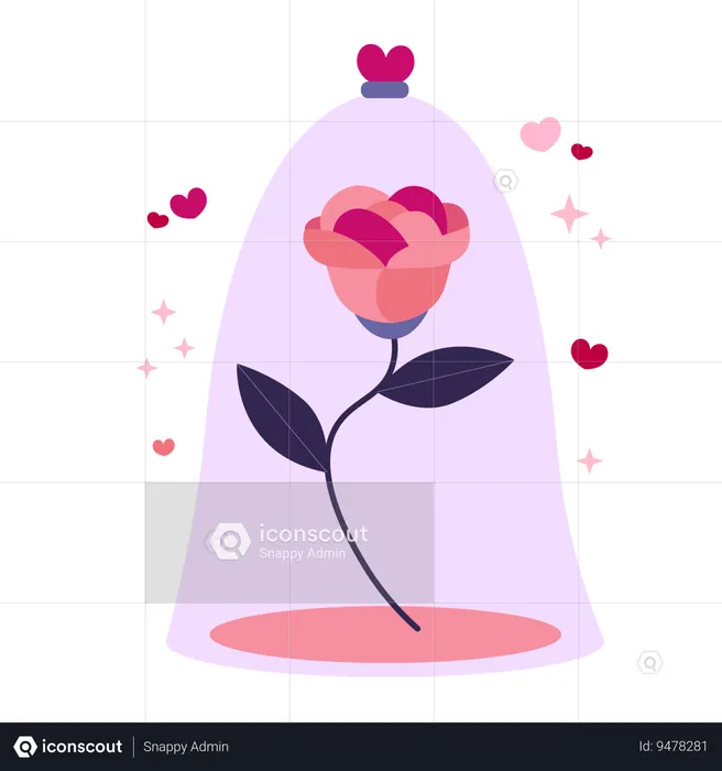 Valentines Rose  Illustration