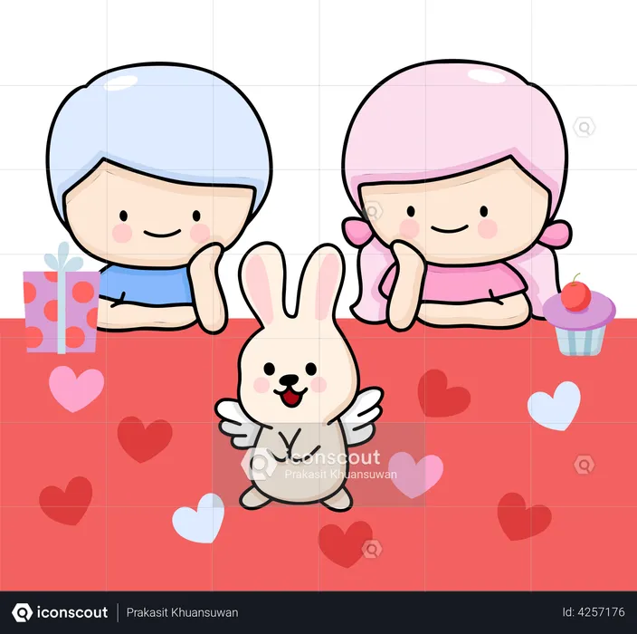 Valentinstag  Illustration