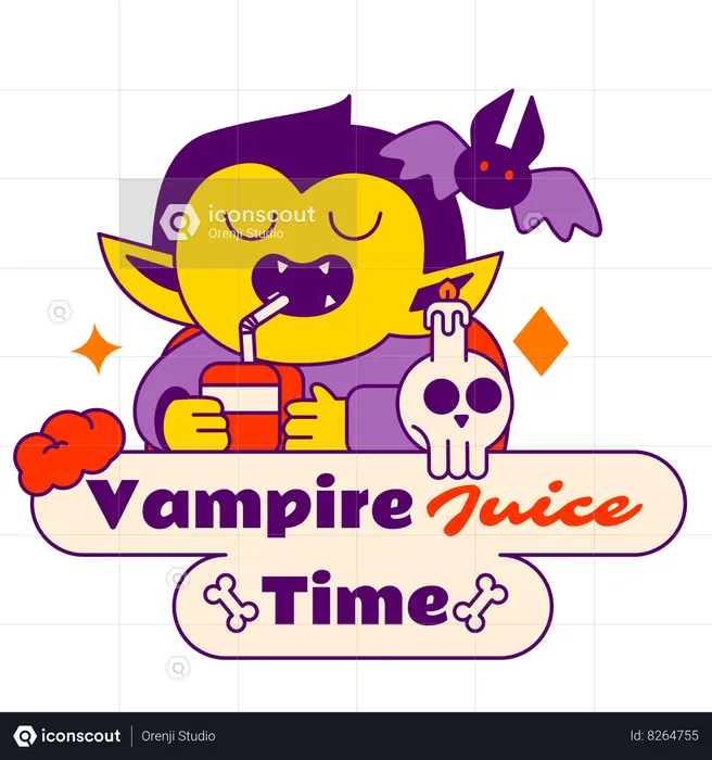 Vampir juice time  Illustration
