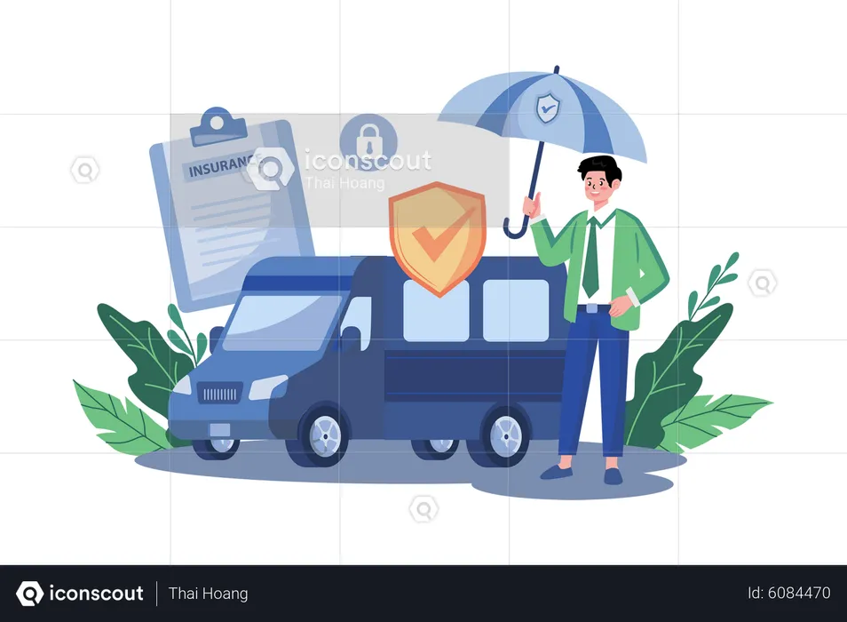 Van Insurance  Illustration