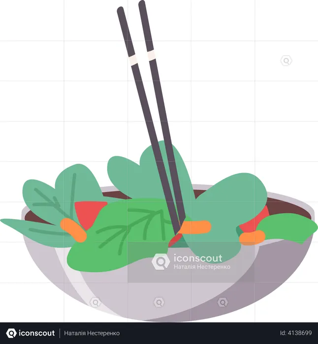 Vegetable salad  Illustration