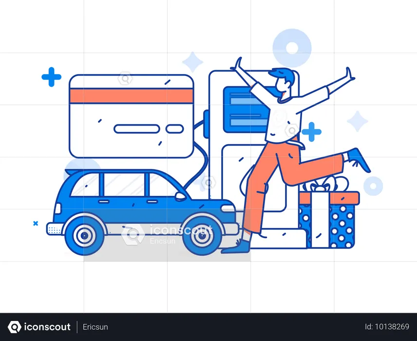 Vehicle Refuel  Illustration