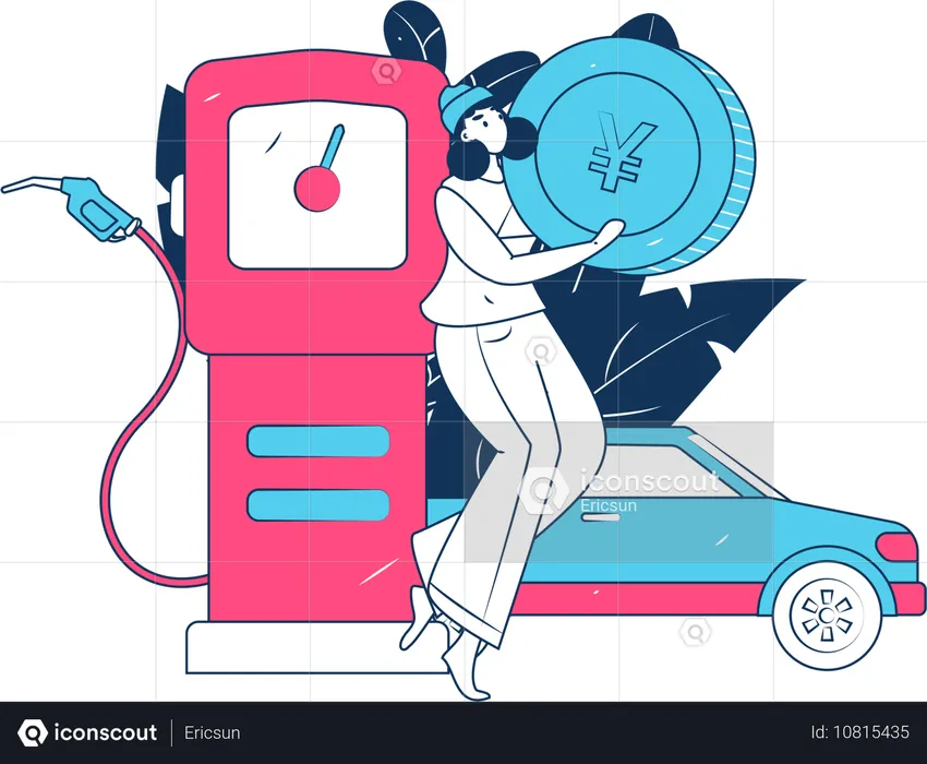 Vehicle Refueling  Illustration