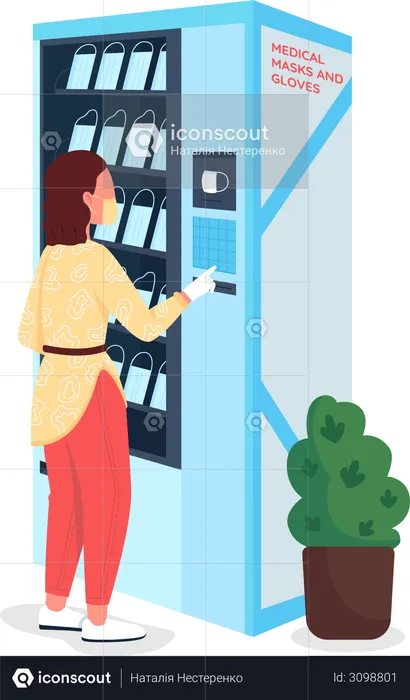 Vending machine for medical equipment  Illustration