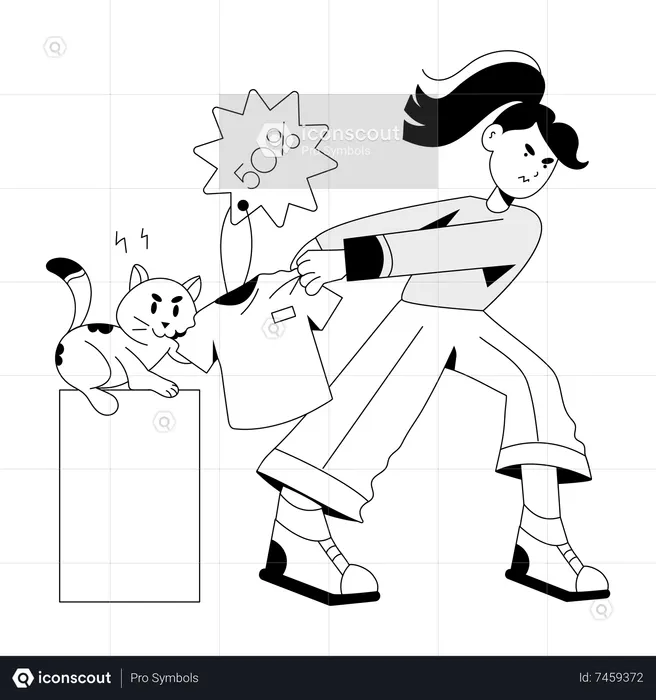 Vente de vêtements  Illustration