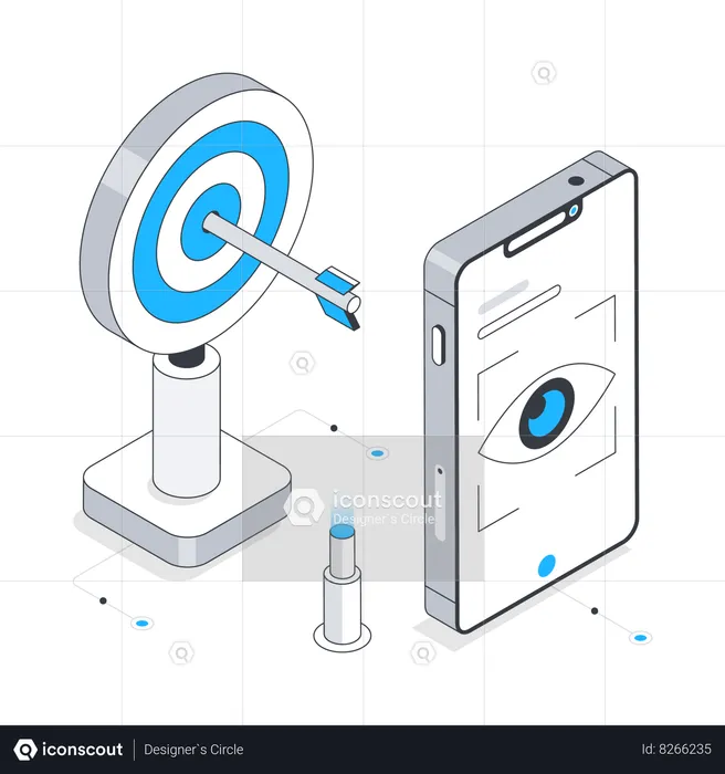 Verificación ocular  Ilustración