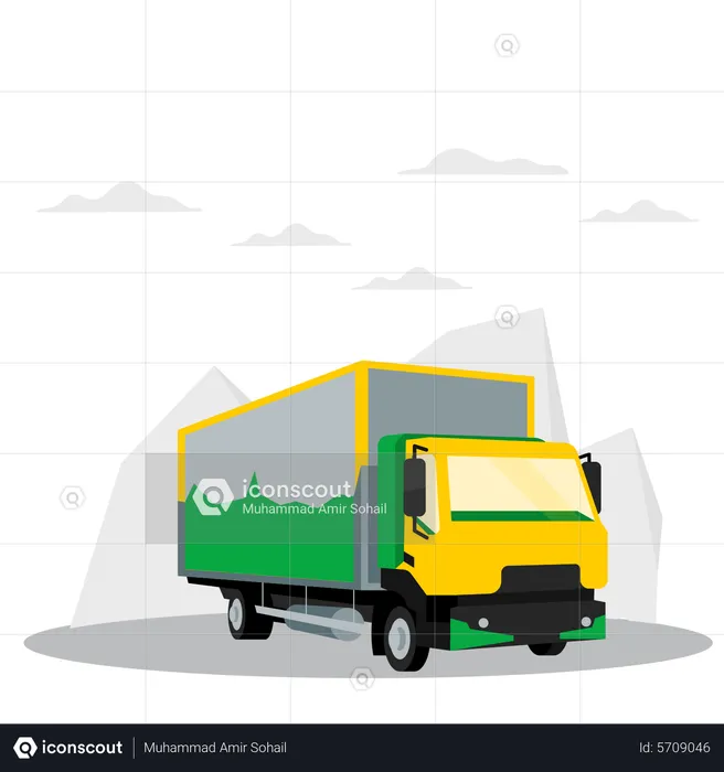 Versand-LKW  Illustration