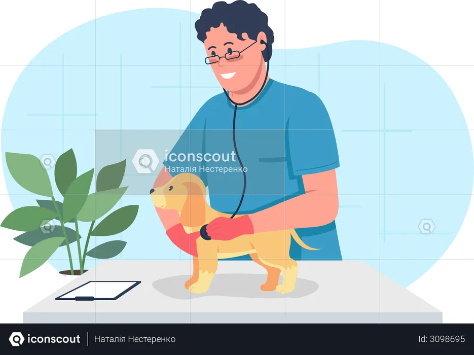 Veterinary care  Illustration