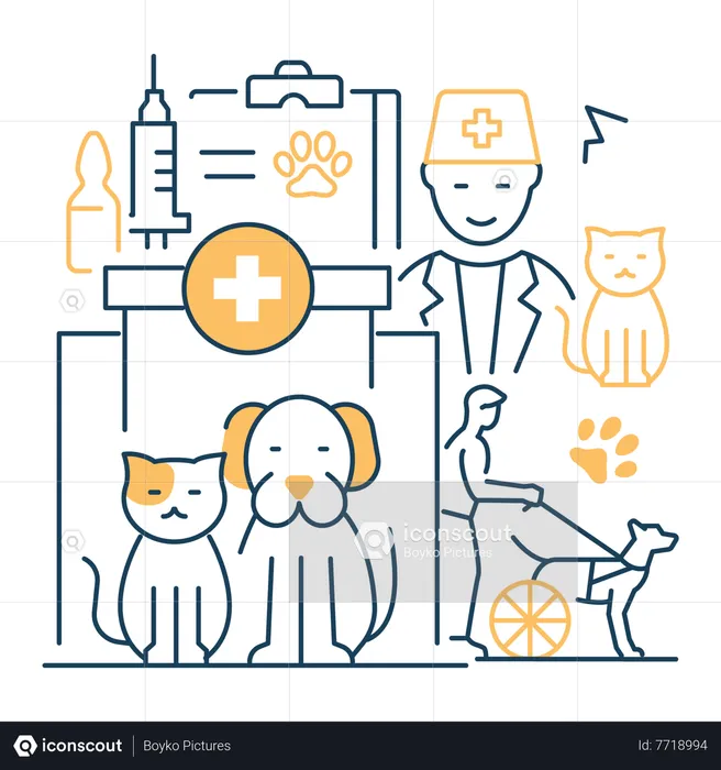 Veterinary clinic  Illustration