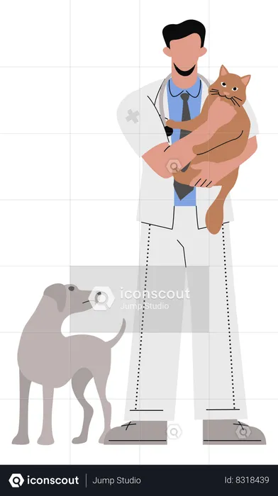 Veterinary doctor  Illustration