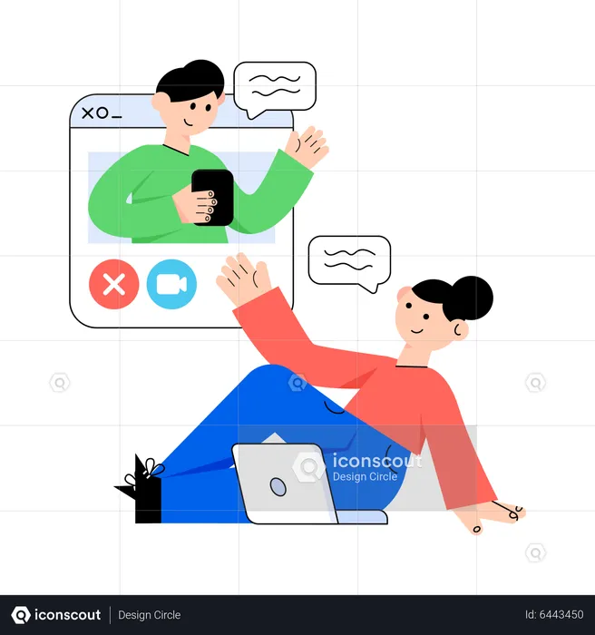 Video Call  Illustration