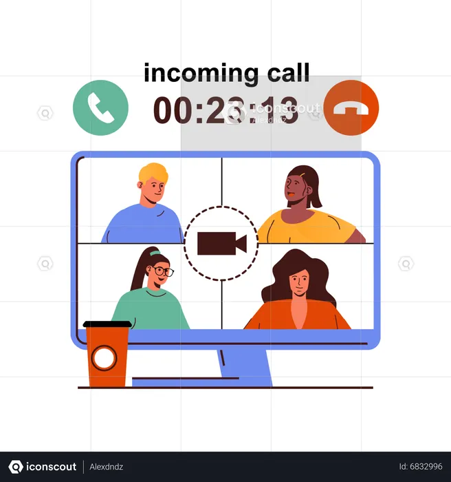 Video calling  Illustration