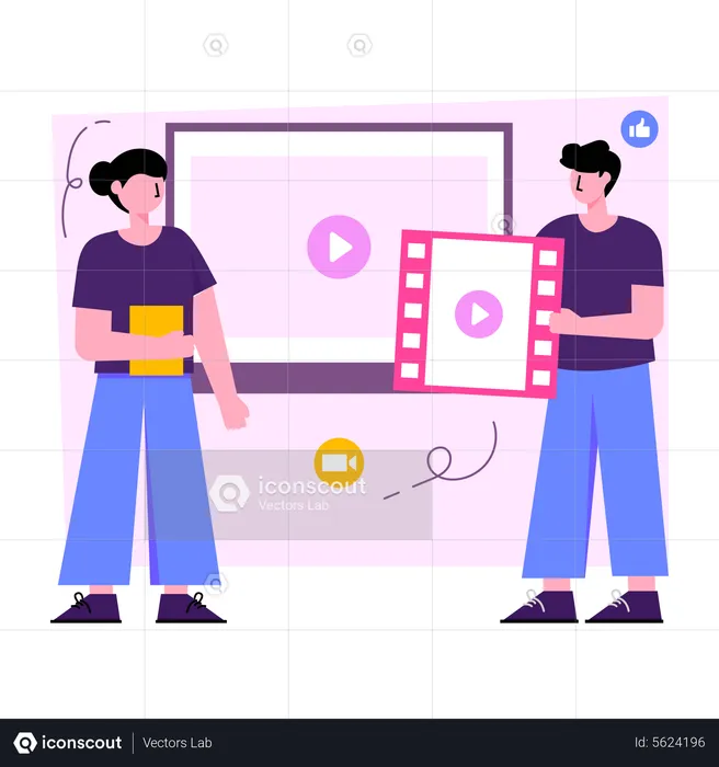 Video Clip Post  Illustration