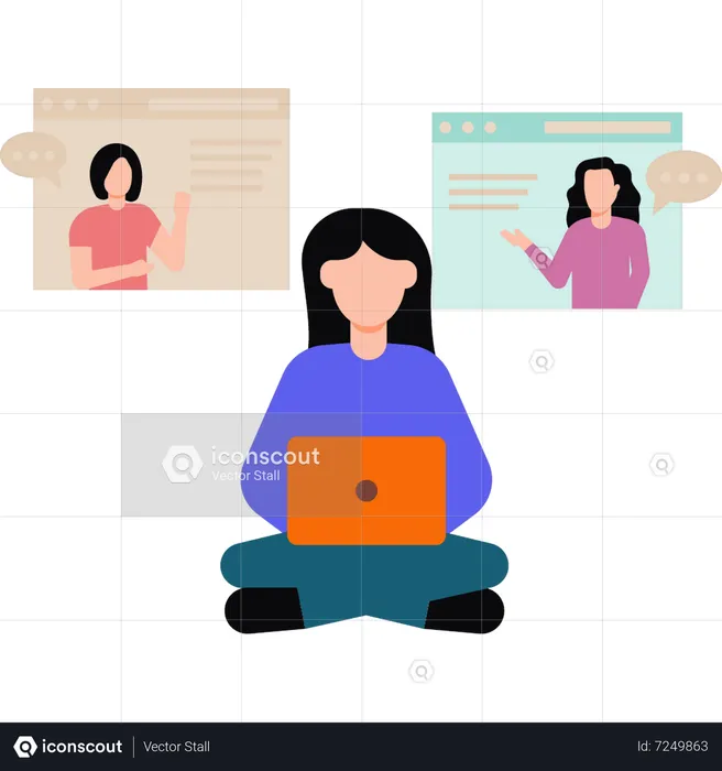 Video conference  Illustration