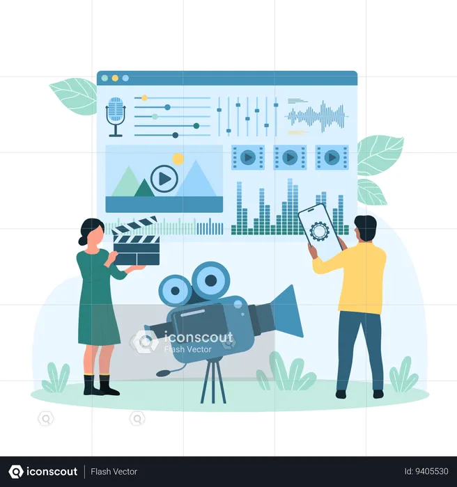 Video Content Production  Illustration
