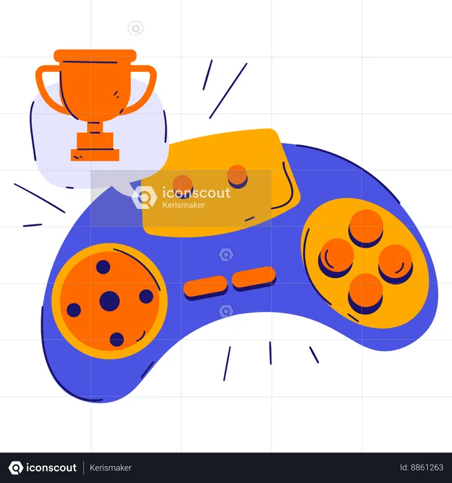 Video game winner  Illustration