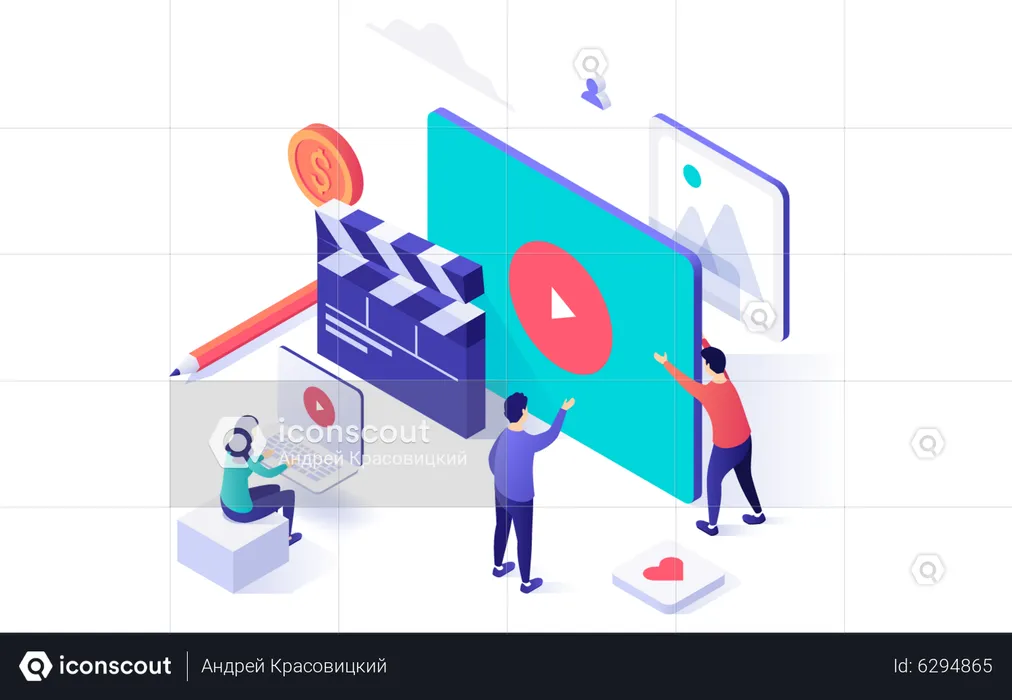 Videomarketing  Illustration