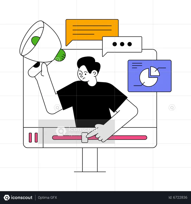 Videomarketing  Illustration