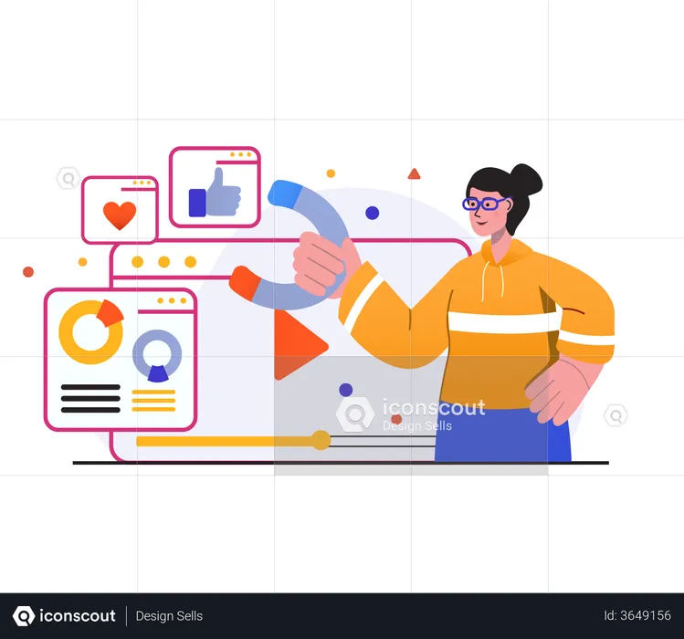 Video marketing  Illustration