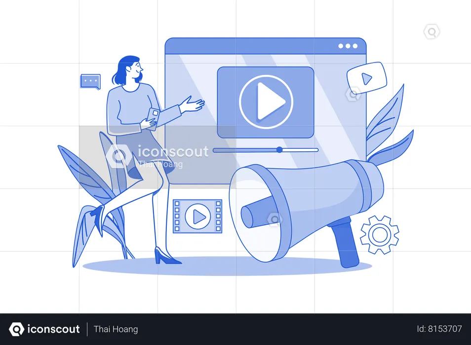 Video Marketing  Illustration