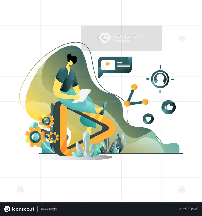 Video Marketing  Illustration