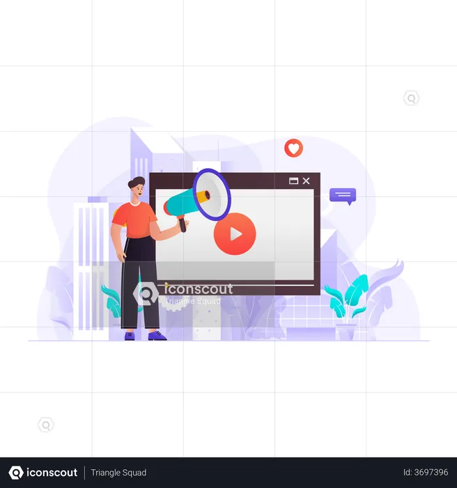 Video marketing  Illustration