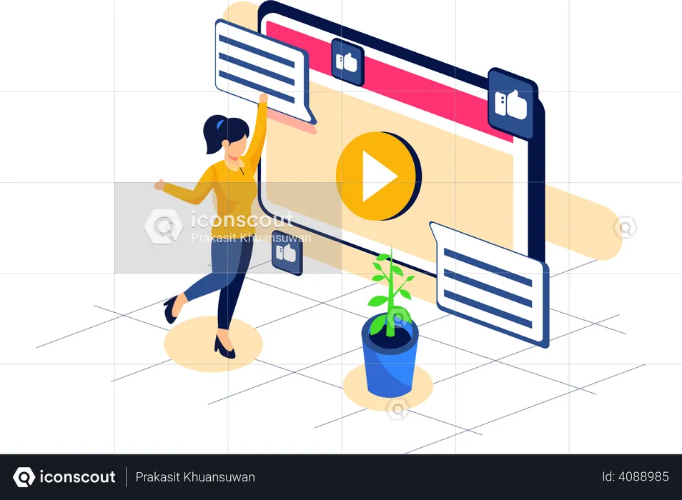 Video marketing  Illustration