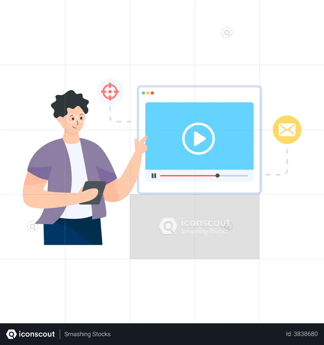 Video marketing  Illustration