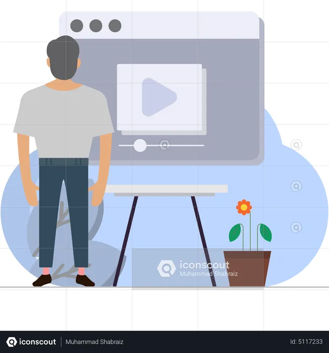 Video streaming  Illustration