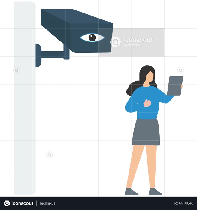 Video surveillance  Illustration