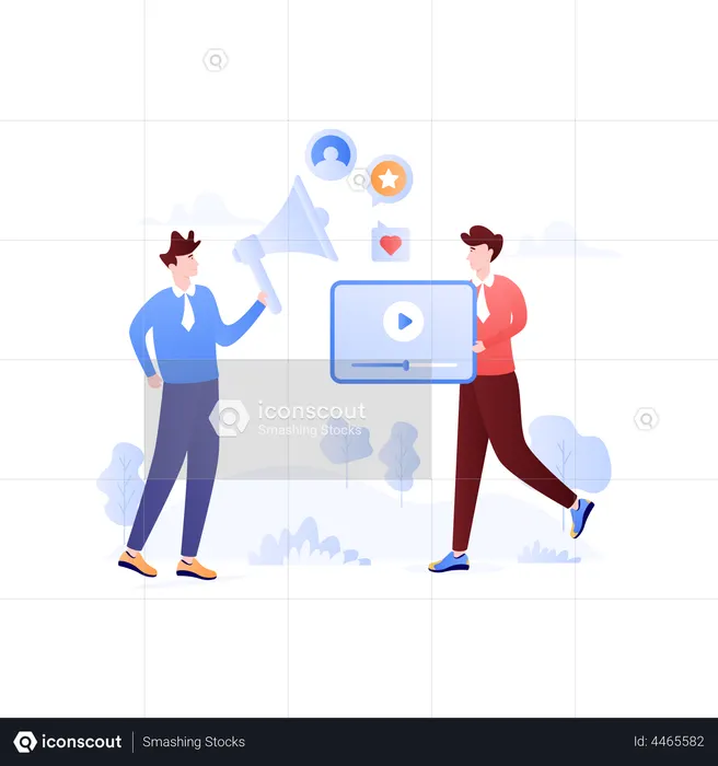 Vidéo virale  Illustration