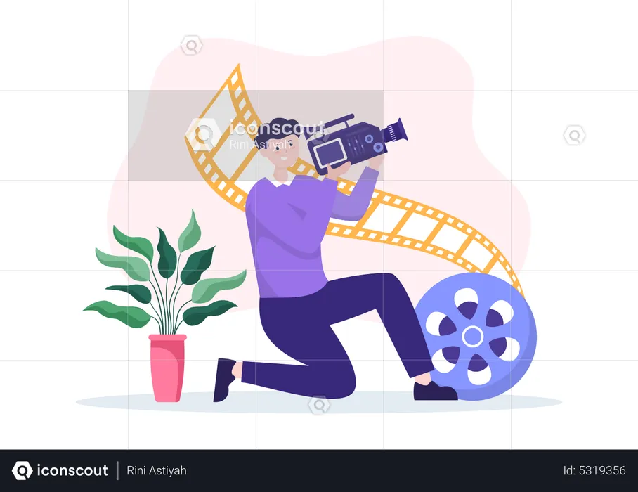 Videographer  Illustration