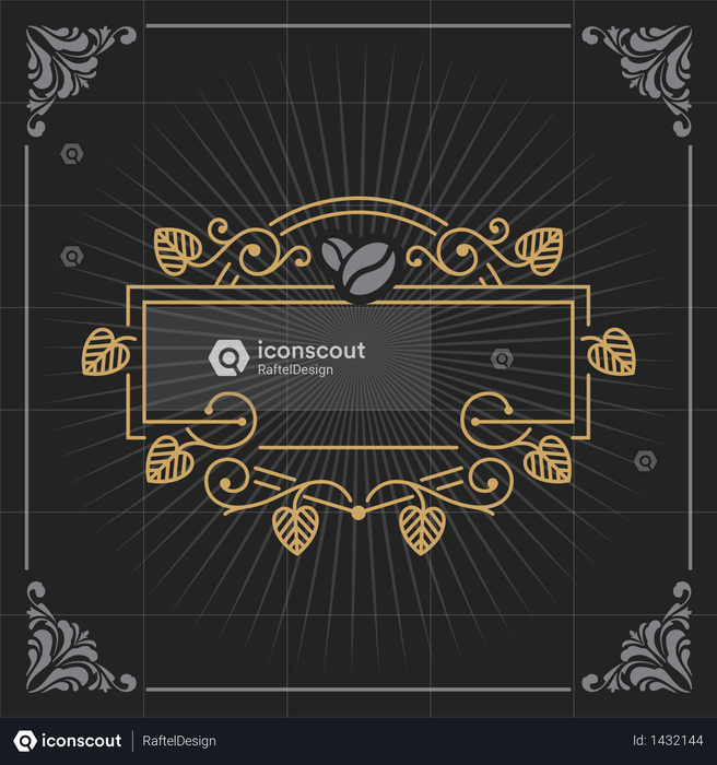 Best Premium Vintage Frame With Coffee And Leaf Illustration Download In Png Vector Format Best Premium Vintage Frame With Coffee And Leaf Illustration Download In Png Vector Format