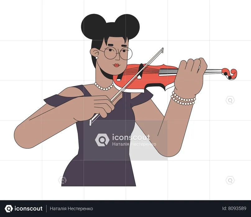 Violinist  Illustration