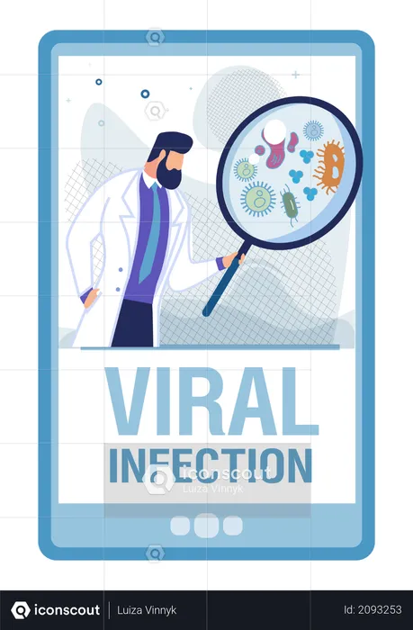 Viral infection  Illustration