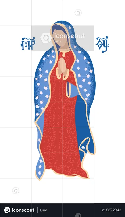 Virgen de guadalupe  Ilustración