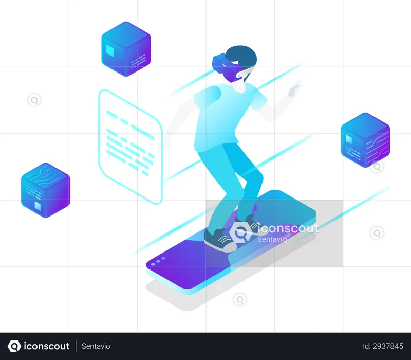 Virtual Environment  Illustration