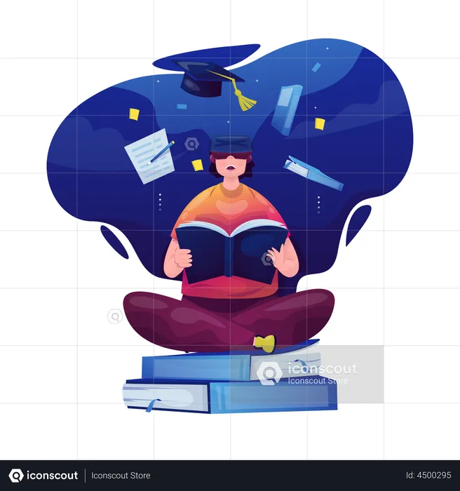 Virtual learning experience  Illustration