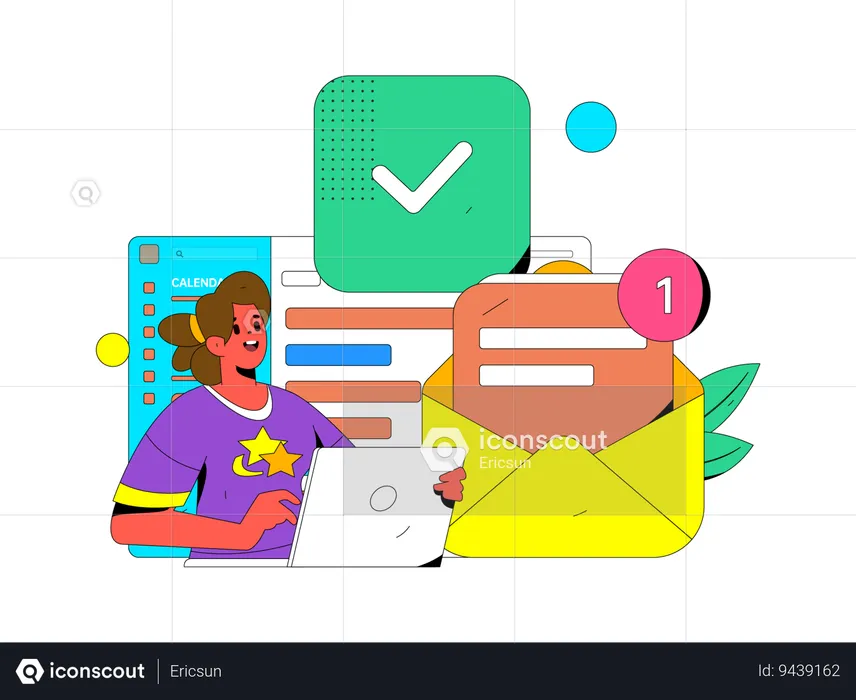 Virtual Meeting  Illustration