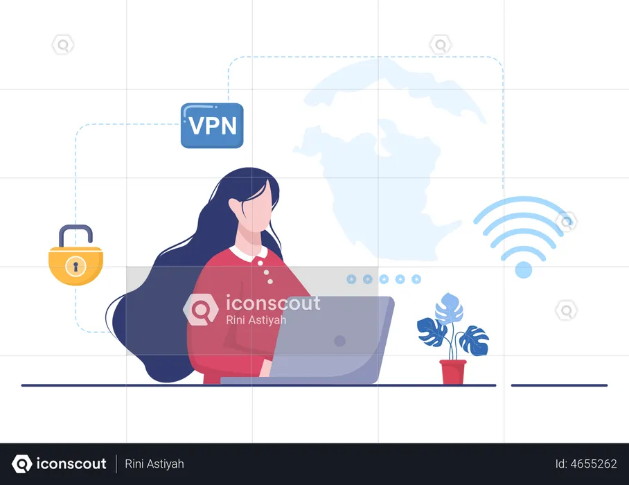 Virtual Private Network Service  Illustration