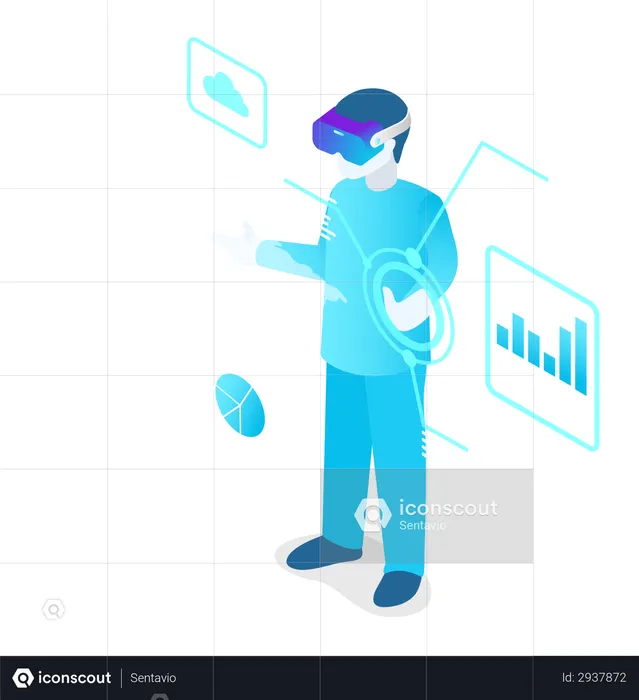 Virtual Reality  Illustration