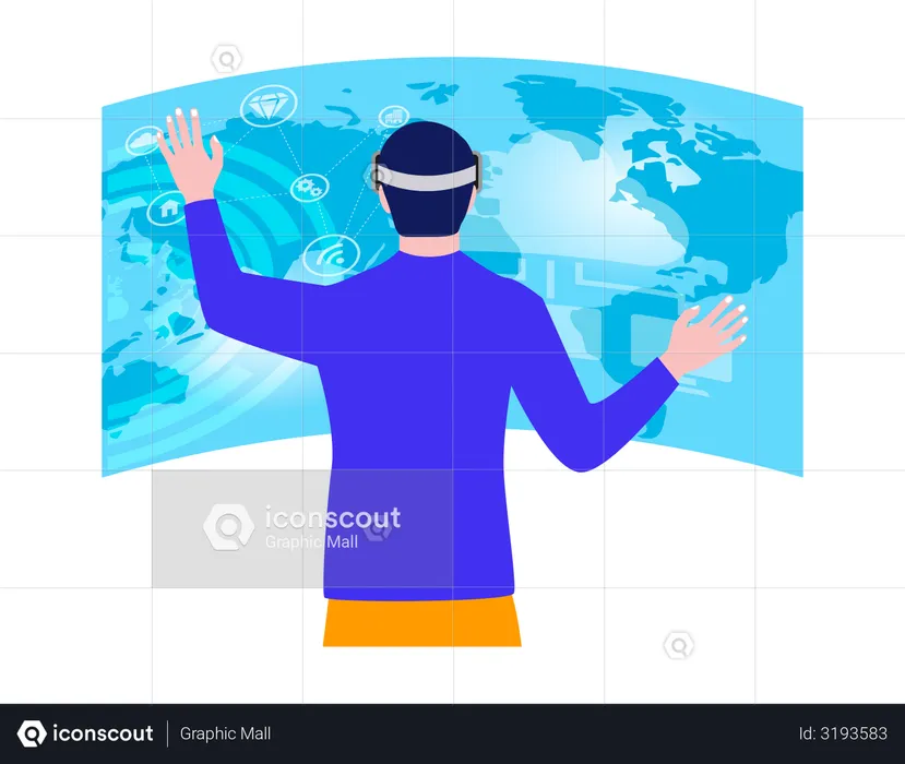 Virtual Reality Technology  Illustration