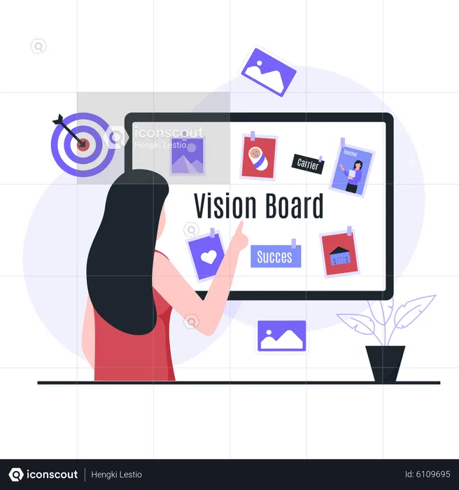 Vision board  Illustration