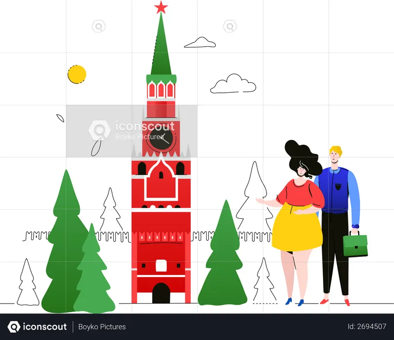 Visit Russia  Illustration
