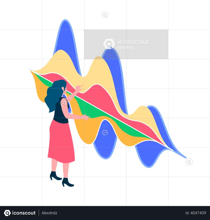 Visualización de datos empresariales  Ilustración